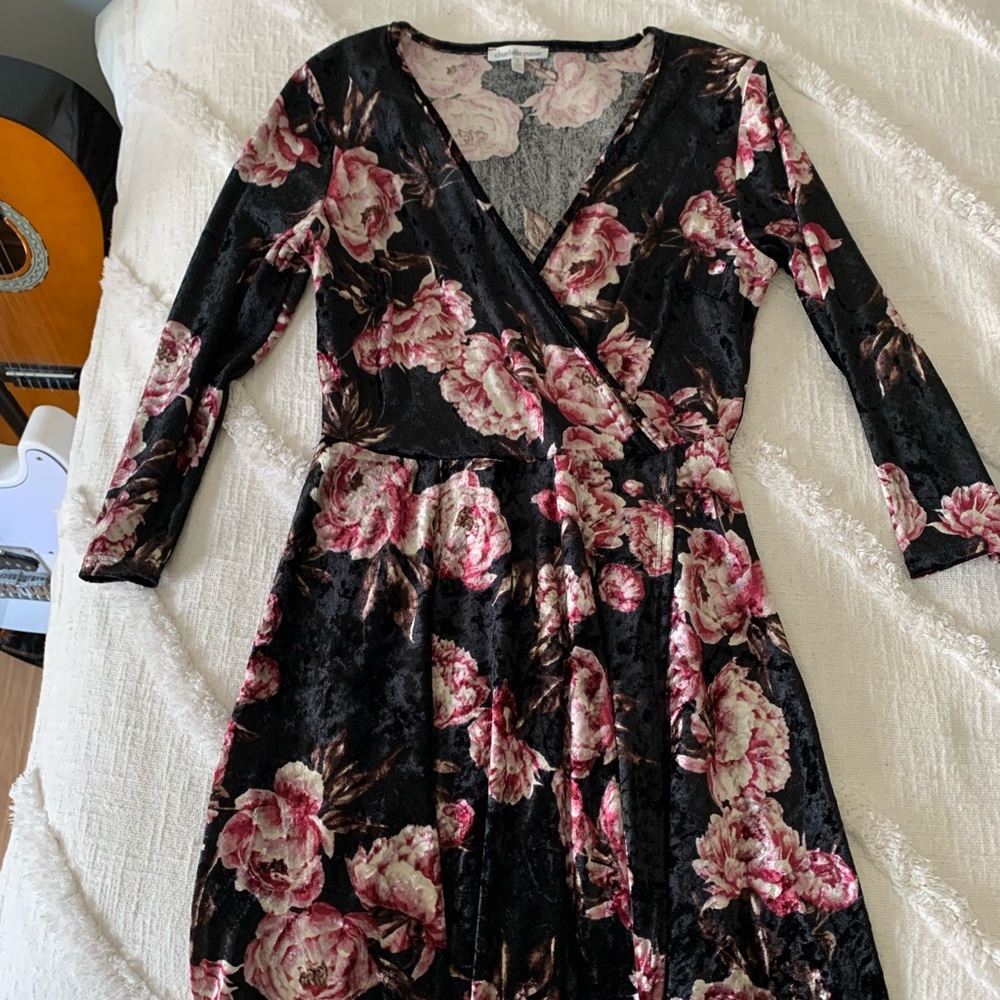 Charlotte Russe Velvet rose dress